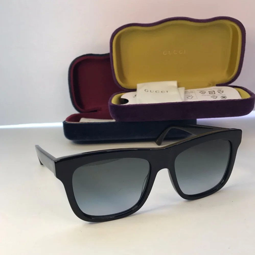 New 💯 Original GUCCI GG0158SN 001 Square Sunglasses